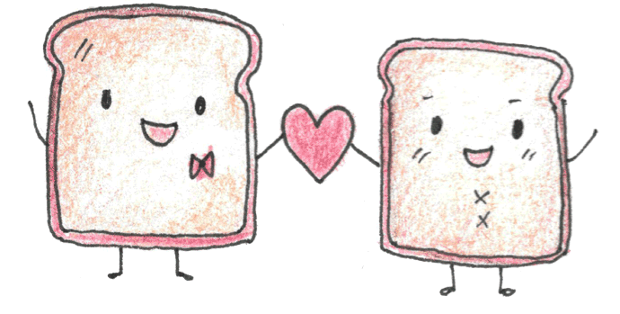 Toasts happy